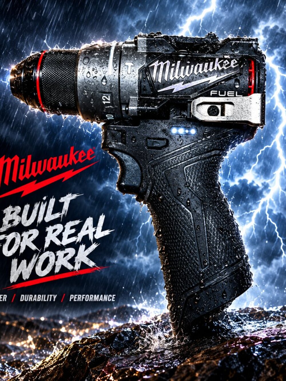 *BLACKOUT* NEW Milwaukee M12 FUEL 1/2" Hammer Drill w/ 2.0ah battery
